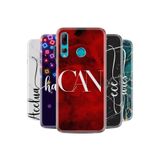 Kılıfland Huawei Y9 Prime 2019 ile Uyumlu Kılıf, Silikon, Mermer Yazı, Kişiye Özel