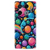 Kılıfland Infinix GT 20 Pro Kılıf, Boutique Baskılı, Renkli Balonlar Desen, Siyah