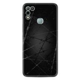 Kılıfland Infinix Hot 10 Play ile Uyumlu Silikon Kılıf, Dikenli Tel Desen, Siyah