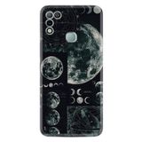 Kılıfland Infinix Hot 10 Play ile Uyumlu Telefon Kılıfı, Silikon, Ay Tasarımı, Siyah