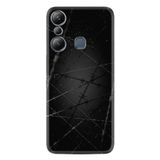 Kılıfland Infinix Hot 20i ile Uyumlu Silikon Kılıf, Dikenli Tel Desen, Siyah
