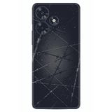 Kılıfland Infinix Hot 30 ile Uyumlu Silikon Kılıf, Desen Özel Seri, Dikenli Tel, Siyah