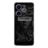 Kılıfland Infinix Hot 40i ile Uyumlu Telefon Kılıfı, Hayat Serisi Desenli, Silikon, Siyah