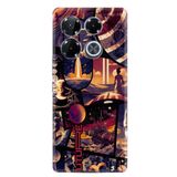 Kılıfland Infinix Note 40 4G ile Uyumlu Telefon Kılıfı, Hayat Serisi Desenli, Silikon, Siyah