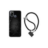 kilifland Infinix Smart 5 ile Uyumlu Kılıf Silikon Desen Boyun Askılı Dikenli Tel 1779