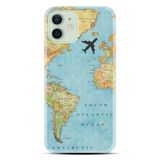 Kılıfland iPhone 11 Uyumlu Transparan Harita Tasarım Silikon Telefon Kılıfı, Şeffaf