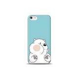 Kılıfland iPhone 5s ile Uyumlu Panda Tasarımlı Telefon Kılıfı, Silikon, Turkuaz