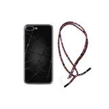 kilifland Iphone 6 6s Plus Uyumlu ile Uyumlu Kılıf Rasta Ipli Boyun Askılı Desenli Silikon Dikenli Tel 1779