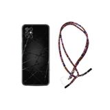 kilifland Note 8i ile Uyumlu Kılıf Rasta Ipli Boyun Askılı Desenli Silikon Dikenli Tel 1779
