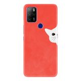 Kılıfland Omix X500 ile Uyumlu Kılıf, Silikon, Temperli Cam, Kedoş Desen, Kırmızı