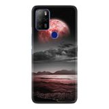 Kılıfland Omix X500 ile Uyumlu Resimli Desenli Silikon Kılıf, Platinium Series, Red World, Siyah