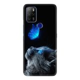 Kılıfland Omix X500 ile Uyumlu Silikon Kılıf, Platinium Series, Kedi Kelebek Desenli, Siyah