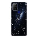 Kılıfland Omix X500 ile Uyumlu Silikon Kılıf, Resimli Desenli, Platinium Series, Galaksi Temalı, Siyah
