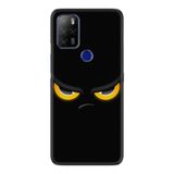 Kılıfland Omix X500 ile Uyumlu Silikon Kılıf, Temperli Cam, Siyah, Black Eyes Desen