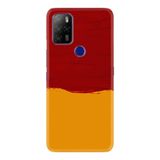 Kılıfland Omix X500 ile Uyumlu Telefon Kılıfı, Temperli Cam Silikon, Sarı Kırmızı