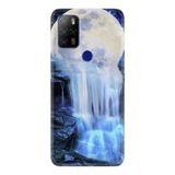 Kılıfland Omix X500 ile Uyumlu Temperli Cam Resimli Desenli Baskılı Silikon Kılıf, Blue Moon
