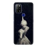 Kılıfland Omix X500 ile Uyumlu Temperli Cam Resimli Desenli Baskılı Silikon Kılıf, Star Woman, Siyah