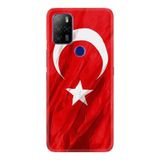 Kılıfland Omix X500 ile Uyumlu Türk Bayrağı Desenli Silikon Kılıf, Kırmızı