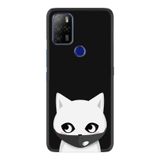 Kılıfland Omix X500 Kılıf, Silikon, Temperli Cam, Pandemi Cat Desen, Siyah