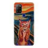 Kılıfland Omix X500 Kılıf, Silikon, Temperli Cam, Sanat Tasarımı Kedi Desen, Çok Renkli