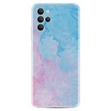 Kılıfland Omix X700 ile Uyumlu Silikon Kılıf, Desenli Baskılı, Pink Blue Abstract