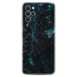 Kılıfland Omix X700 ile Uyumlu Silikon Kılıf, Mermer Desenli, Blue Mix, Resimli Baskılı