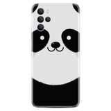 Kılıfland Omix X700 ile Uyumlu Silikon Kılıf, Sevimli Panda Deseni, Siyah ve Beyaz