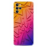 Kılıfland Omix X700 ile Uyumlu Silikon Kılıf, Üçgen Desen, Renkli Gradient