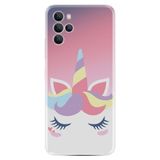 Kılıfland Omix X700 ile Uyumlu Silikon Kılıf, Unicorn Desen, Pembe