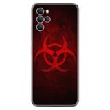 Kılıfland Omix X700 ile Uyumlu Silikon Kılıf, Virus Desen, Kırmızı