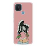 Kılıfland Oppo A15 A15s ile Uyumlu Kılıf, Resimli Desenli Baskılı Silikon, Pembe