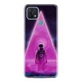 kilifland Oppo A15 A15s ile Uyumlu Kılıf Resimli Desenli Silikon Platinium Series Astro Purple 1890