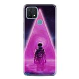 kilifland Oppo A15 A15s ile Uyumlu Kılıf Resimli Desenli Silikon Platinium Series Astro Purple2 1907