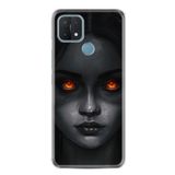 kilifland Oppo A15 A15s ile Uyumlu Kılıf Resimli Desenli Silikon Platinium Series Dark Woman 1887
