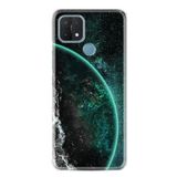kilifland Oppo A15 A15s ile Uyumlu Kılıf Resimli Desenli Silikon Platinium Series Green World 1856