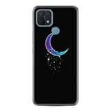 kilifland Oppo A15 A15s ile Uyumlu Kılıf Resimli Desenli Silikon Platinium Series Moon Star 1851