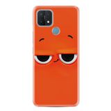 kilifland Oppo A15 A15s ile Uyumlu Kılıf Resimli Desenli Silikon Platinium Series Orange 1830