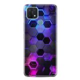 kilifland Oppo A15 A15s ile Uyumlu Kılıf Resimli Desenli Silikon Platinium Series Petekler 1889