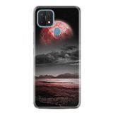 kilifland Oppo A15 A15s ile Uyumlu Kılıf Resimli Desenli Silikon Platinium Series Red World 1836