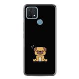kilifland Oppo A15 A15s ile Uyumlu Kılıf Resimli Desenli Silikon Platinium Series Uyuyan Köpek 1875