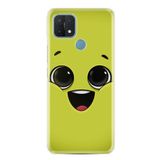 kilifland Oppo A15 A15s ile Uyumlu Kılıf Resimli Desenli Silikon Platinium Series White Green 1833