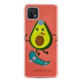 kilifland Oppo A15 A15s ile Uyumlu Kılıf Silikon Desen Özel Seri Avokado Skate 1741