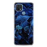 kilifland Oppo A15 A15s ile Uyumlu Kılıf Silikon Desen Özel Seri Blue Foid 1628