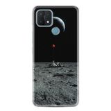 Kılıfland Oppo A15 A15s ile Uyumlu Silikon Kılıf, Desen, Astronot Red Balon, Siyah