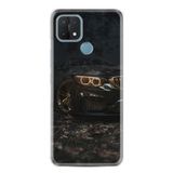 Kılıfland Oppo A15 A15s ile Uyumlu Silikon Kılıf, Desen Özel Seri, Black Car, Siyah