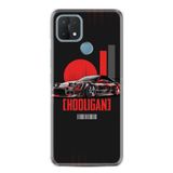 Kılıfland Oppo A15 A15s ile Uyumlu Silikon Kılıf, Desen Özel Seri Hooligan, Siyah