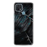 Kılıfland Oppo A15 A15s ile Uyumlu Silikon Kılıf, Desen Özel Seri, Mavi