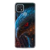 Kılıfland Oppo A15 A15s ile Uyumlu Silikon Kılıf, Desen Özel Seri Şahin, Renkli