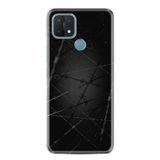 Kılıfland Oppo A15 A15s ile Uyumlu Silikon Kılıf, Dikenli Tel Desen, Siyah