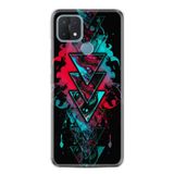 Kılıfland Oppo A15, A15s ile Uyumlu Silikon Kılıf, Neon Tasarım, Siyah